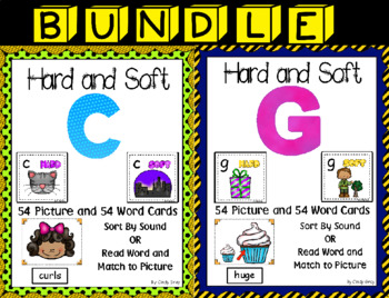 Phonics Games, Hard and Soft G, Literacy Centers for 1st Grade Phonics